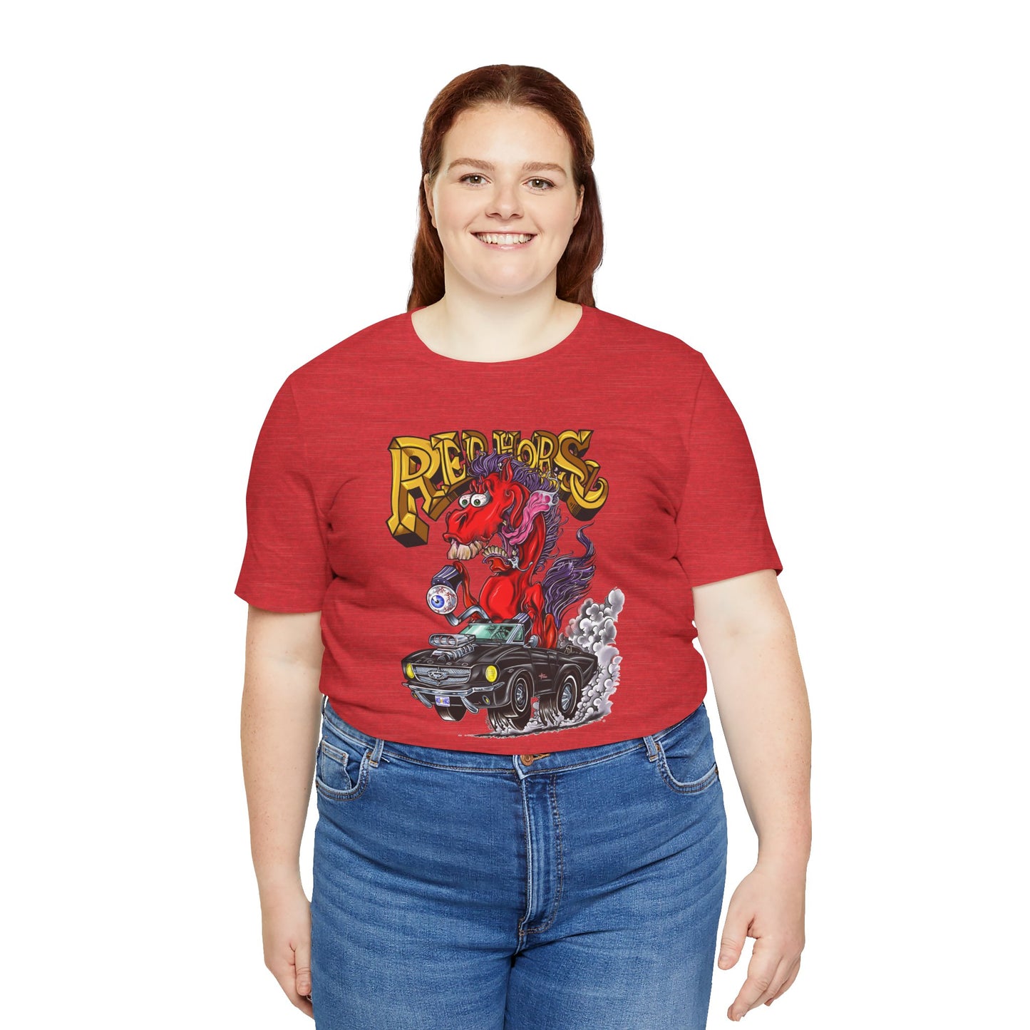 Red Horse Cartoon T-Shirt