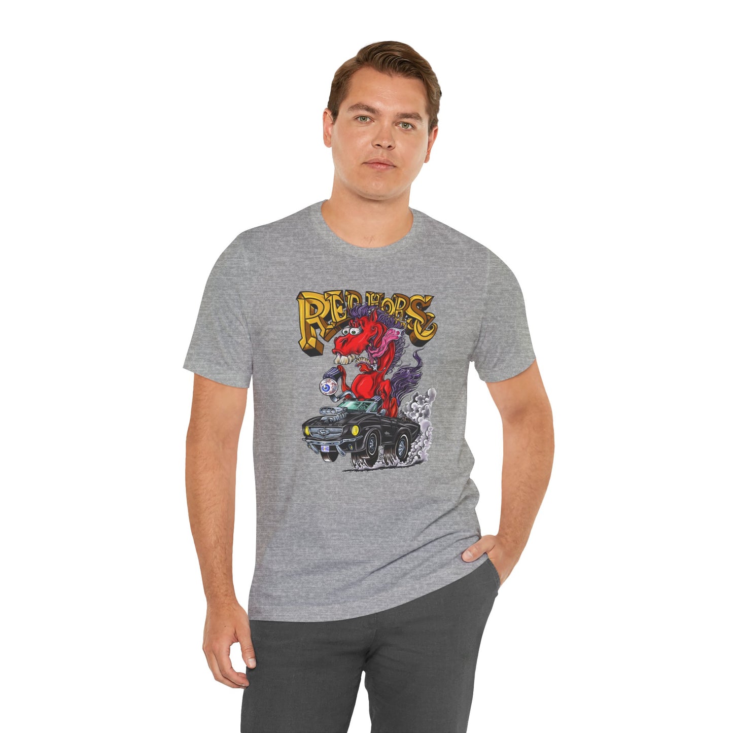 Red Horse Cartoon T-Shirt