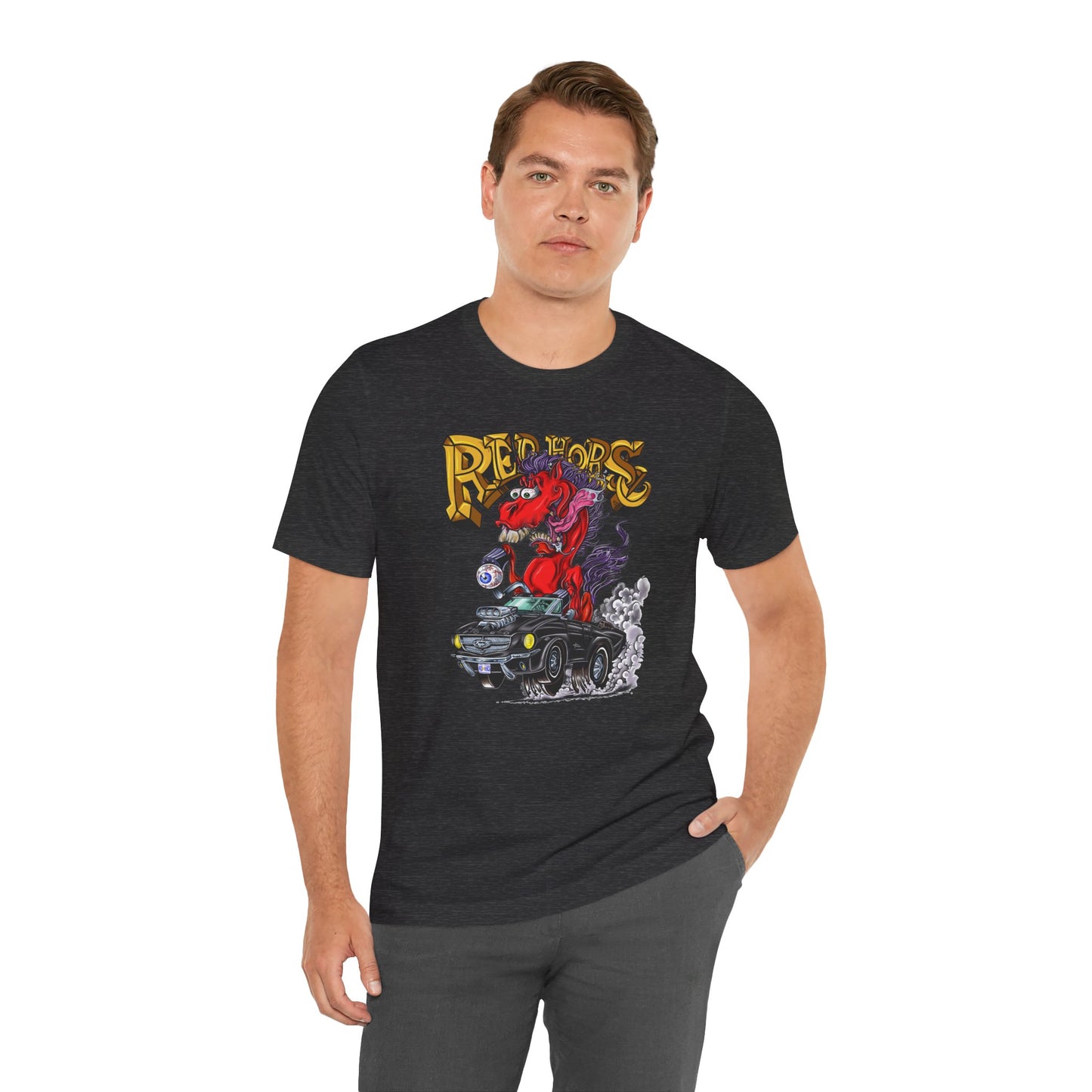 Red Horse Cartoon T-Shirt