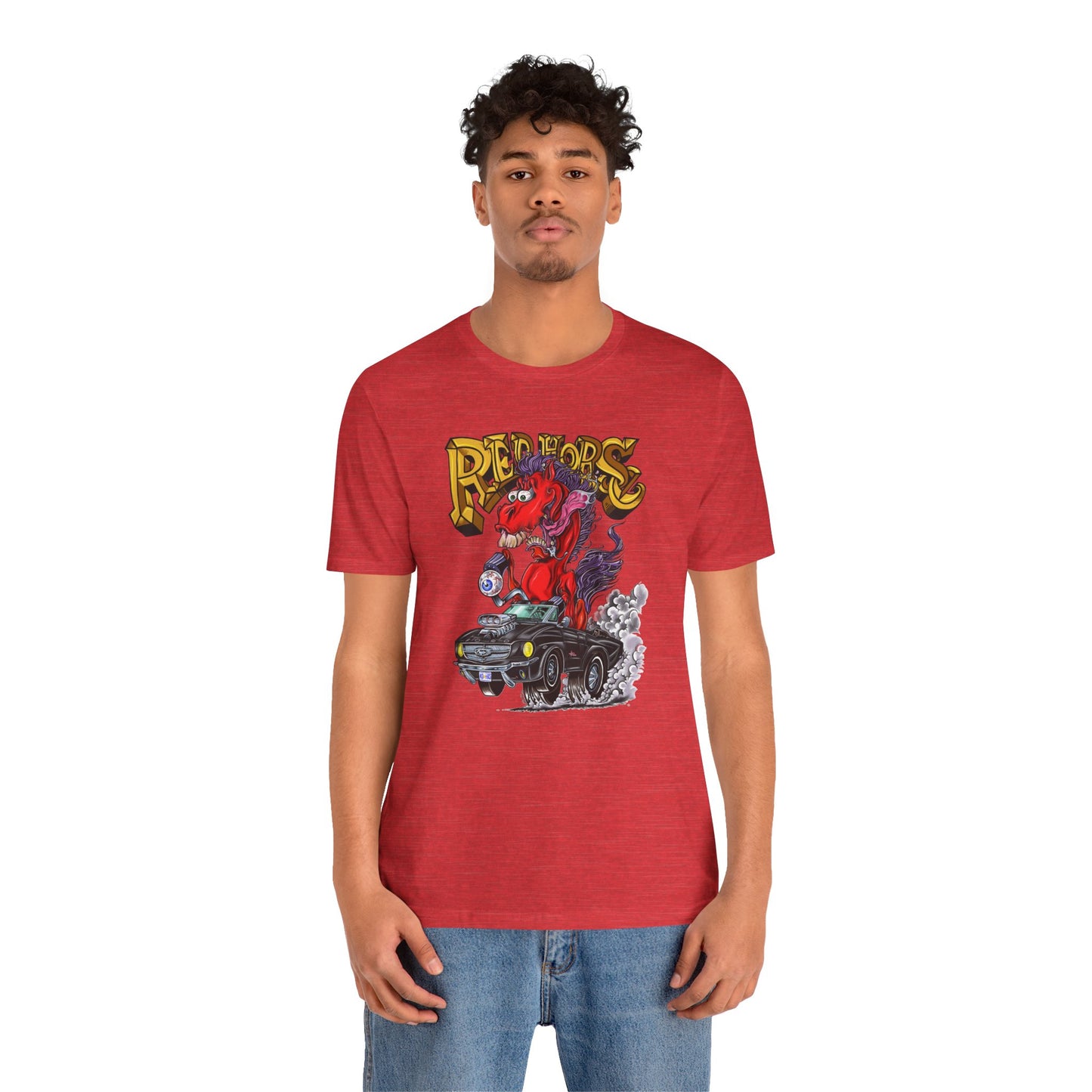 Red Horse Cartoon T-Shirt