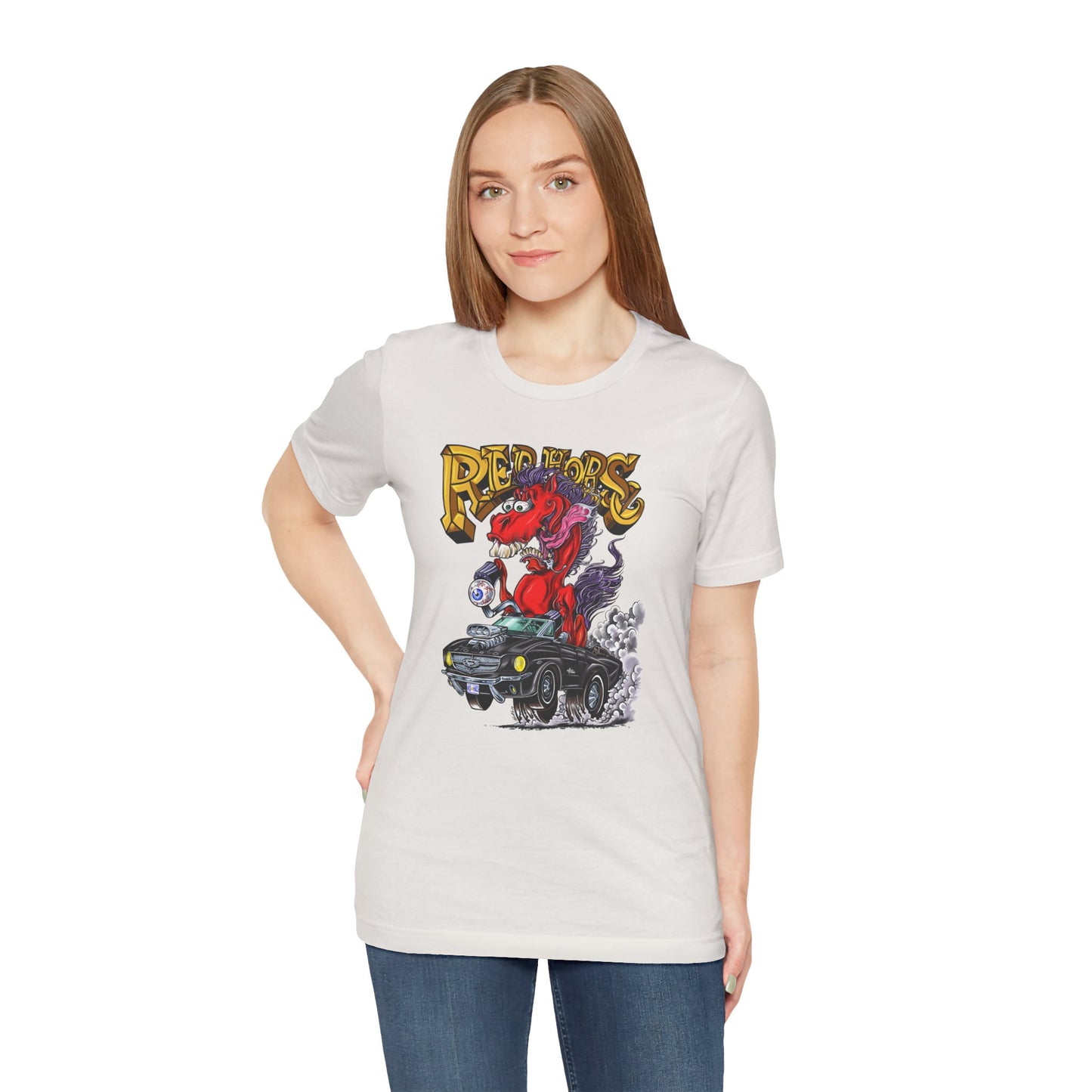 Red Horse Cartoon T-Shirt