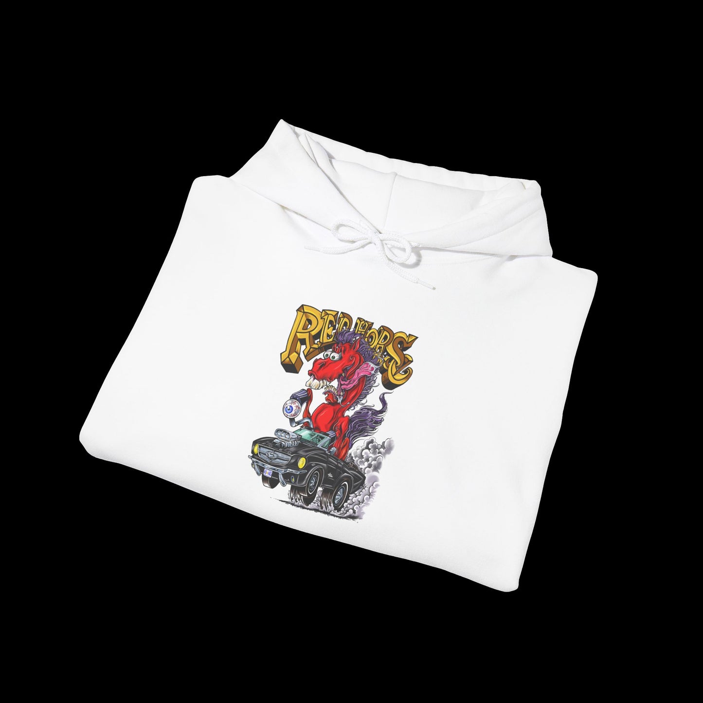 Sweatshirt - Hoodie (Red Horse Cartoon)