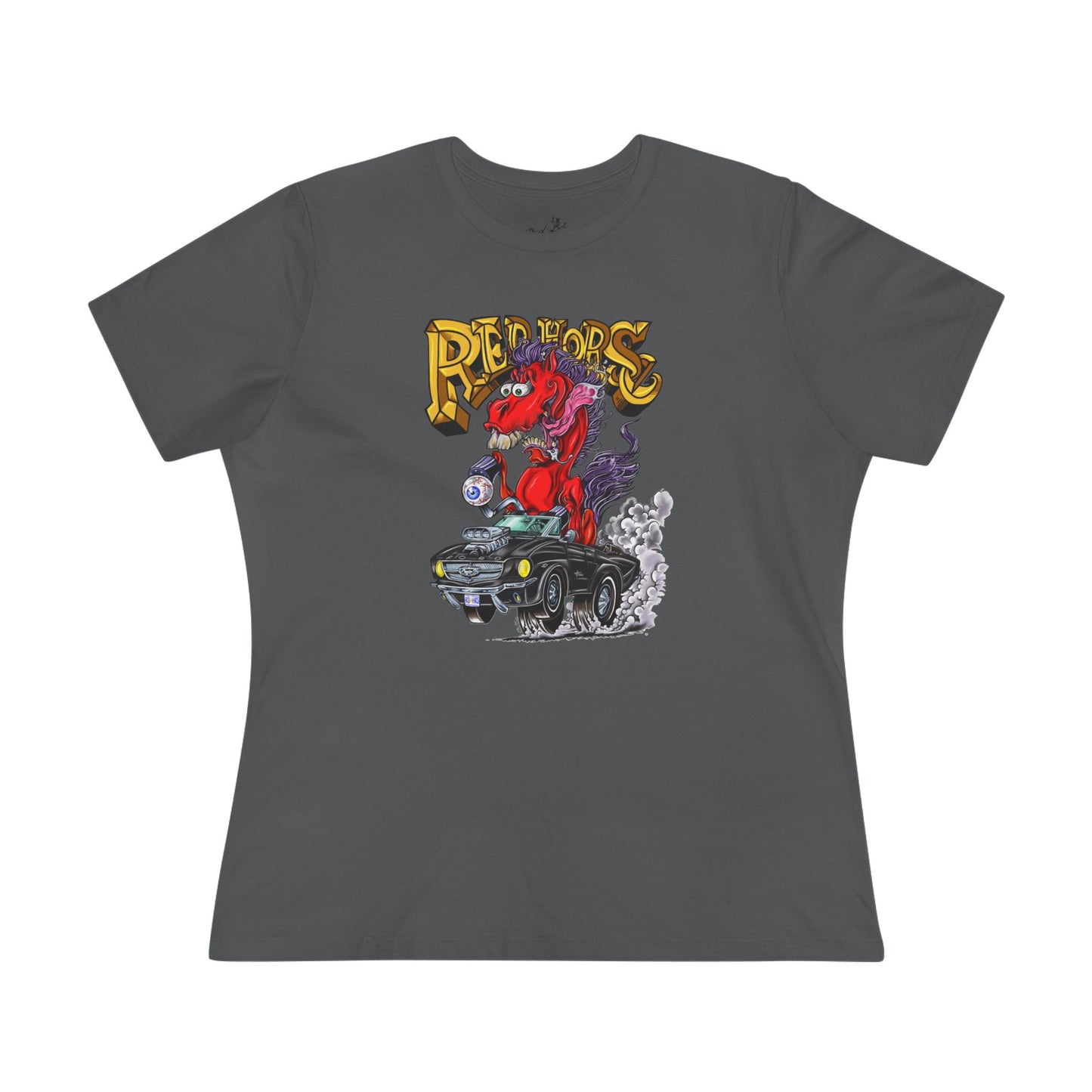 Red Horse Cartoon Women's T-Shirt