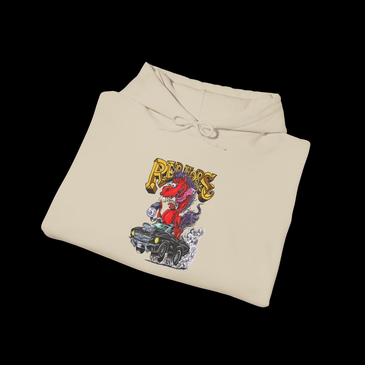 Sweatshirt - Hoodie (Red Horse Cartoon)