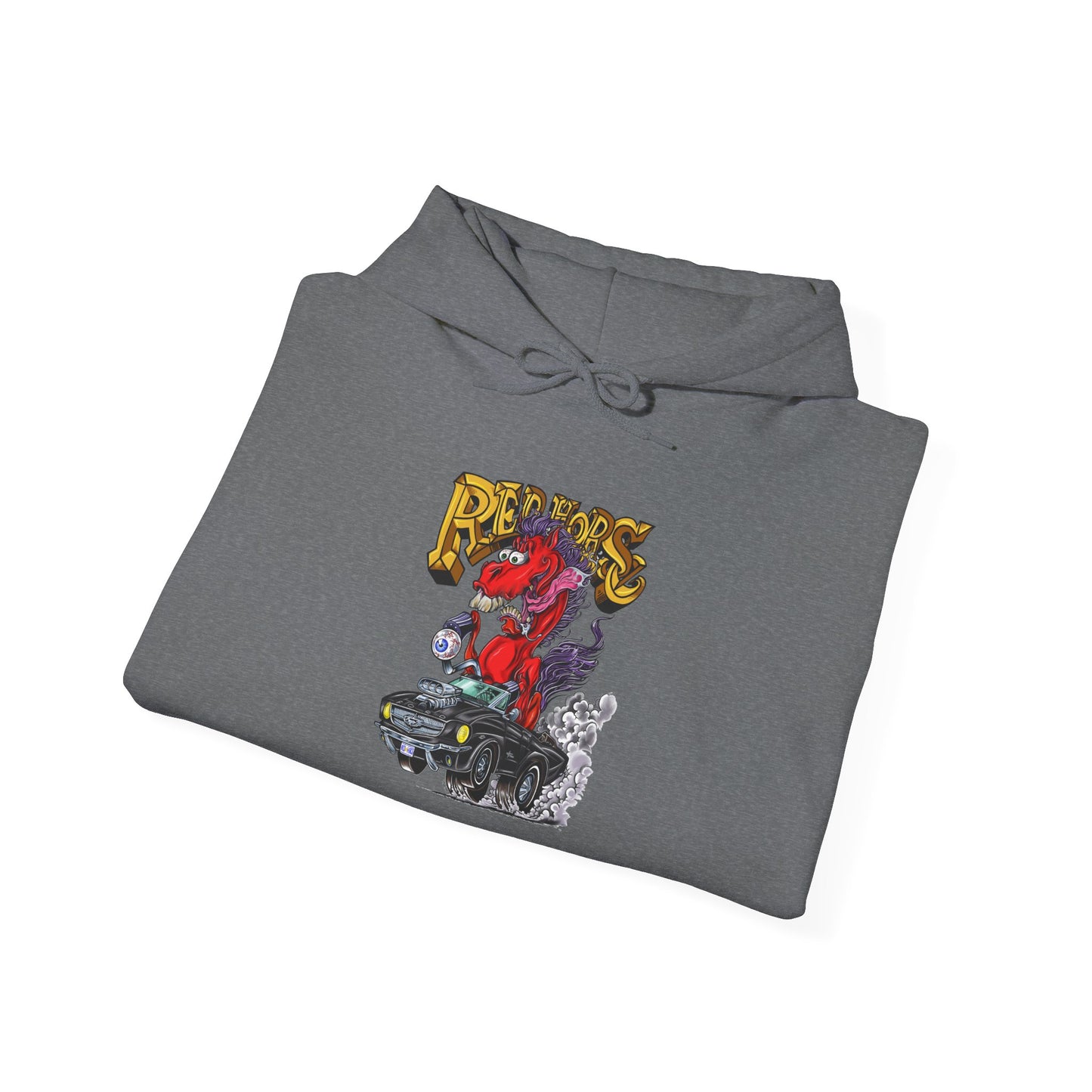 Sweatshirt - Hoodie (Red Horse Cartoon)