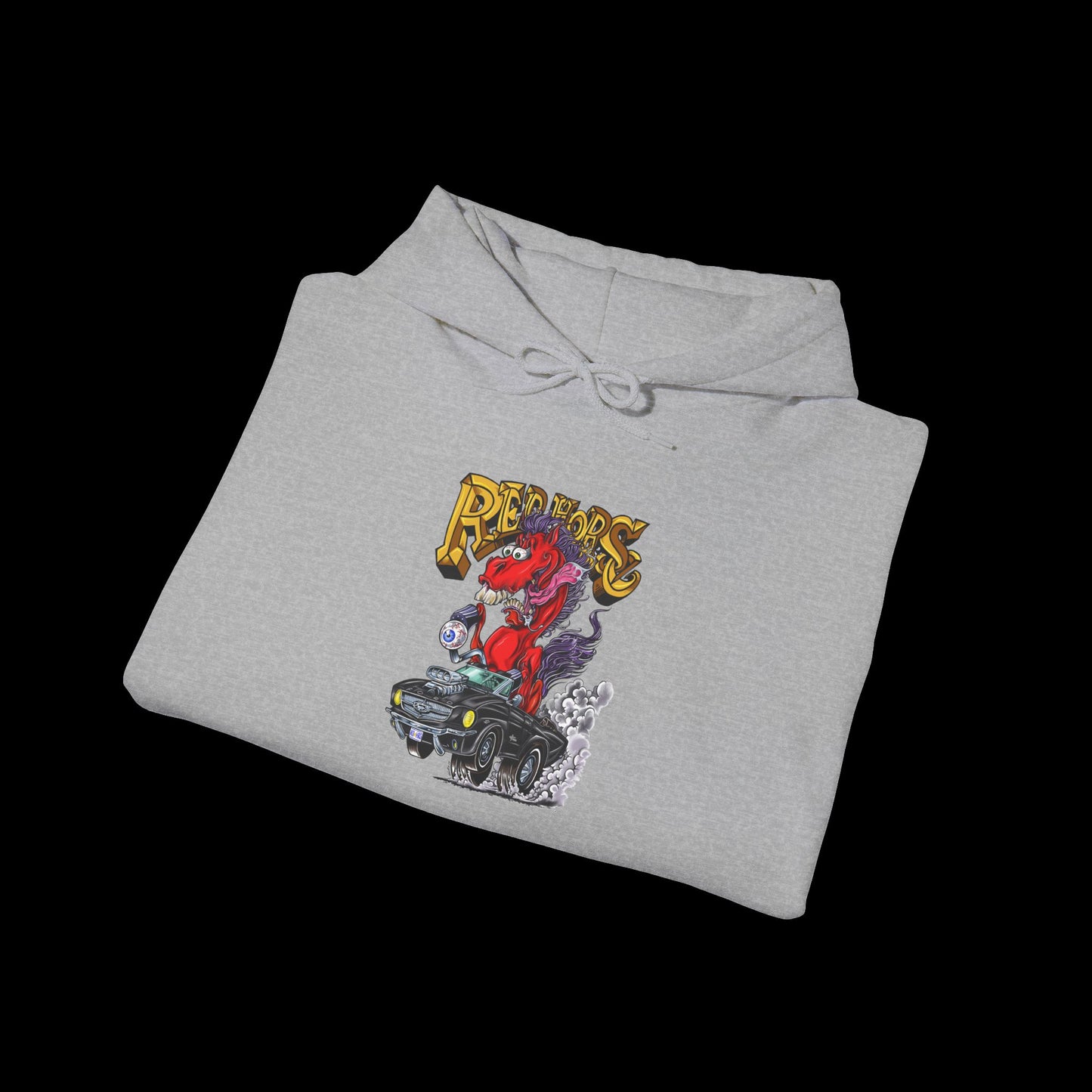 Sweatshirt - Hoodie (Red Horse Cartoon)