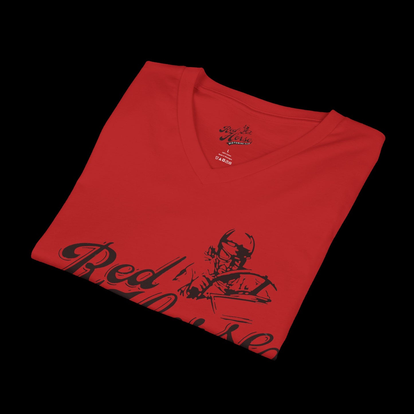 Red Horse V-Neck T-shirt