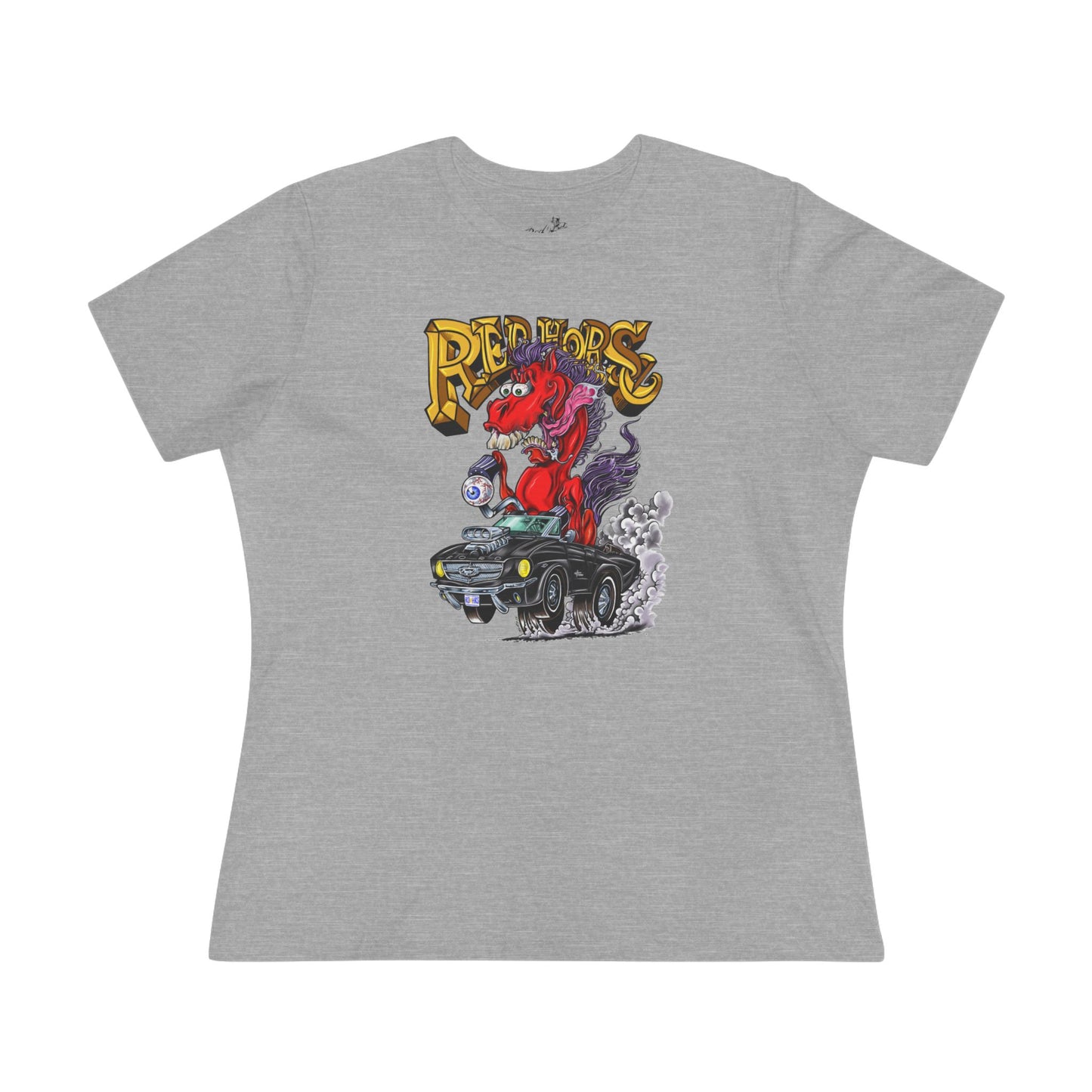 Red Horse Cartoon Women's T-Shirt