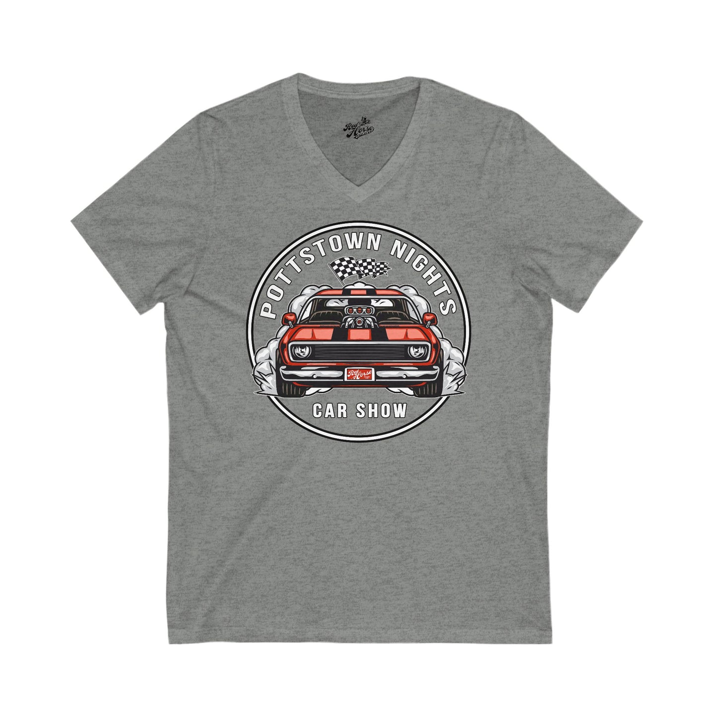 Pottstown Nights Car Show V-Neck T-shirt