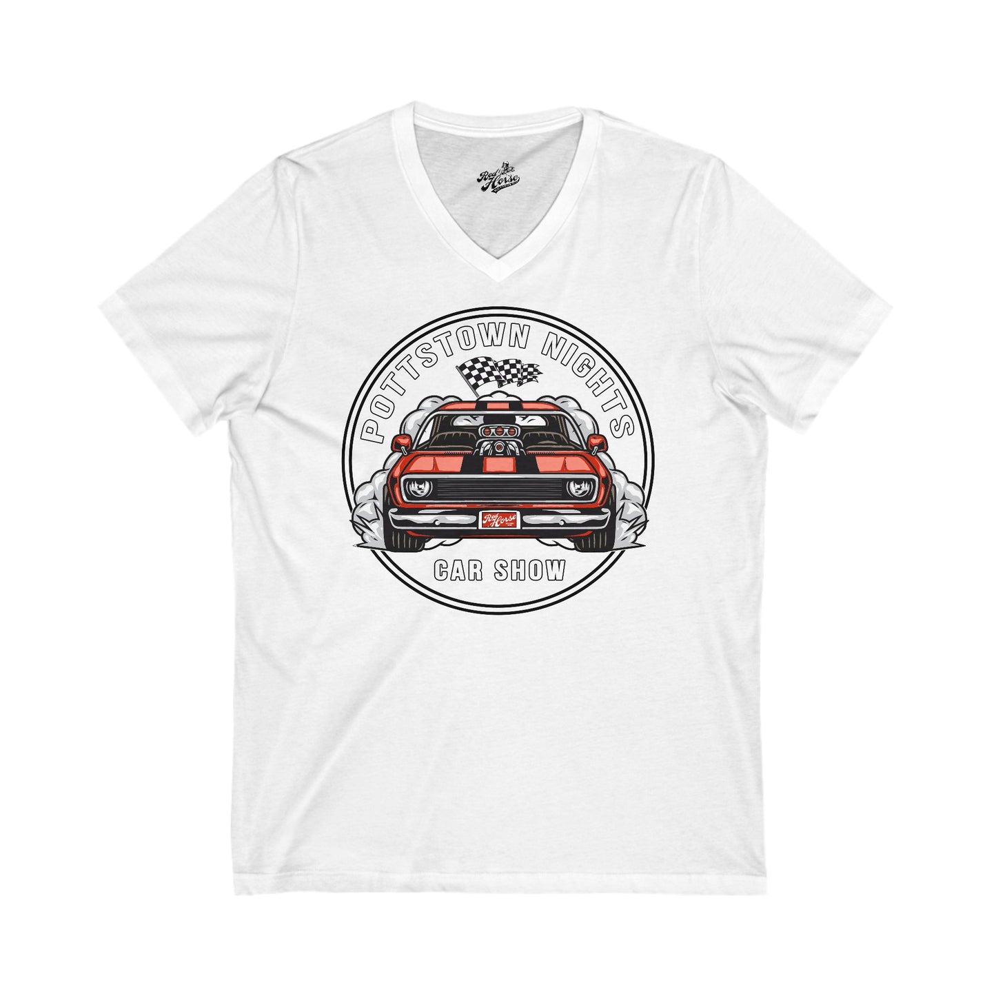 Pottstown Nights Car Show V-Neck T-shirt