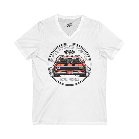 Pottstown Nights Car Show V-Neck T-shirt