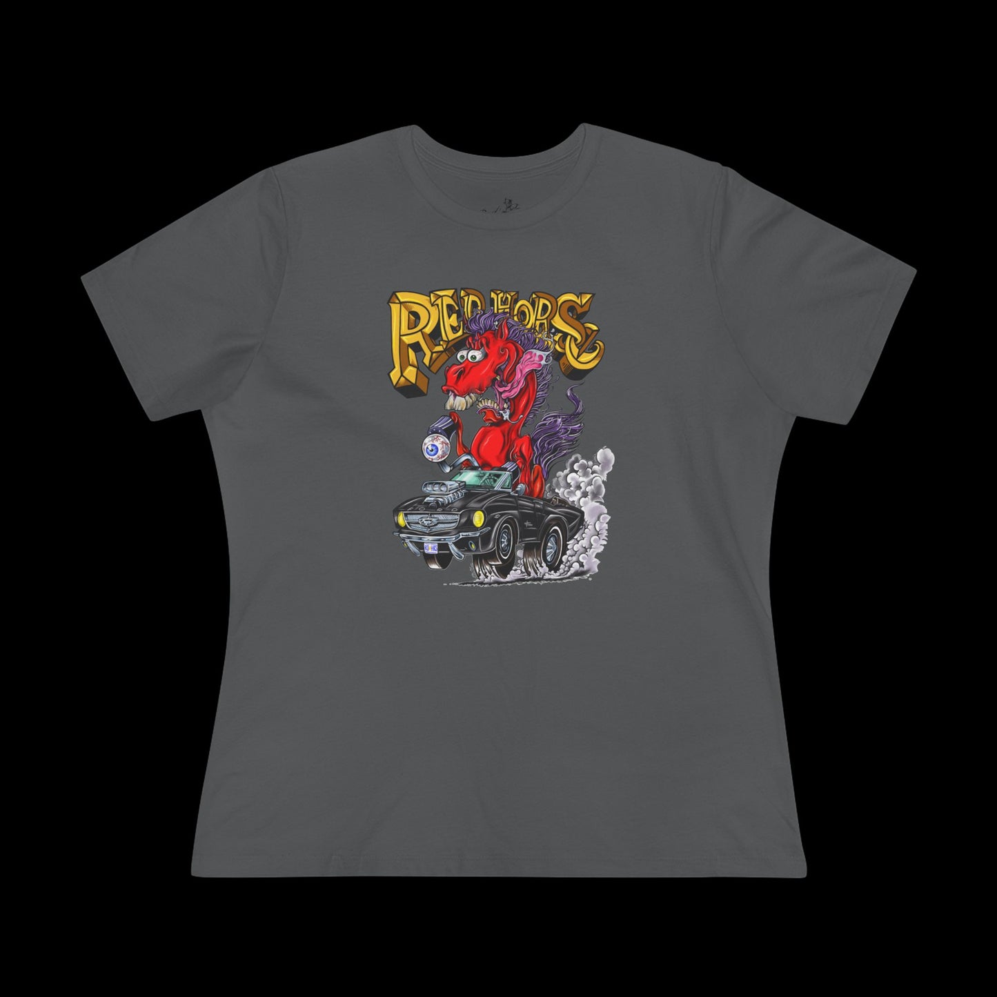 Red Horse Cartoon Women's T-Shirt
