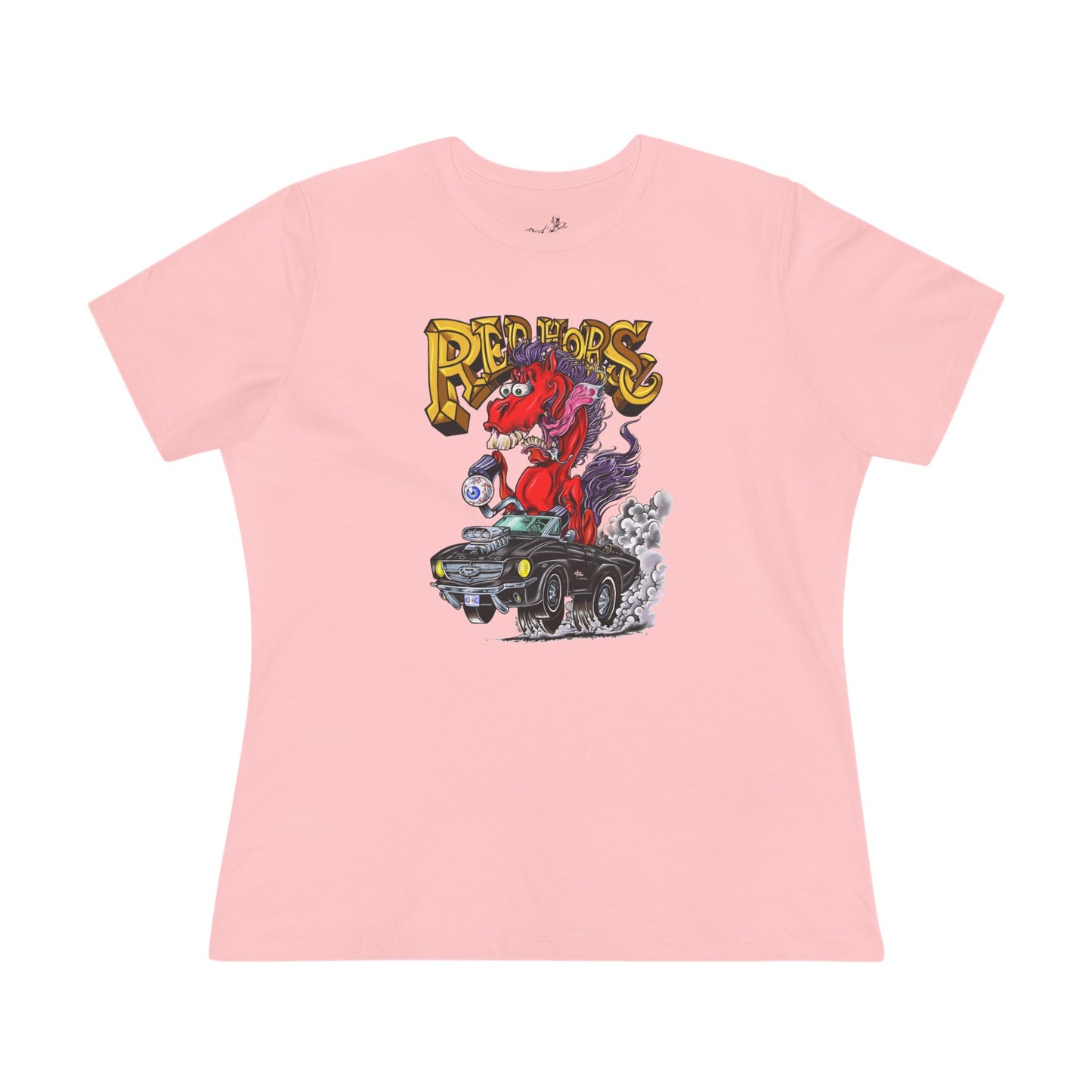 Red Horse Cartoon Women's T-Shirt