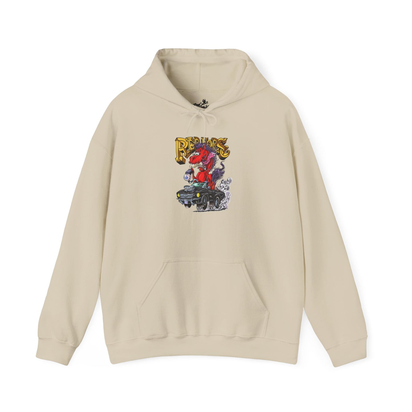 Sweatshirt - Hoodie (Red Horse Cartoon)