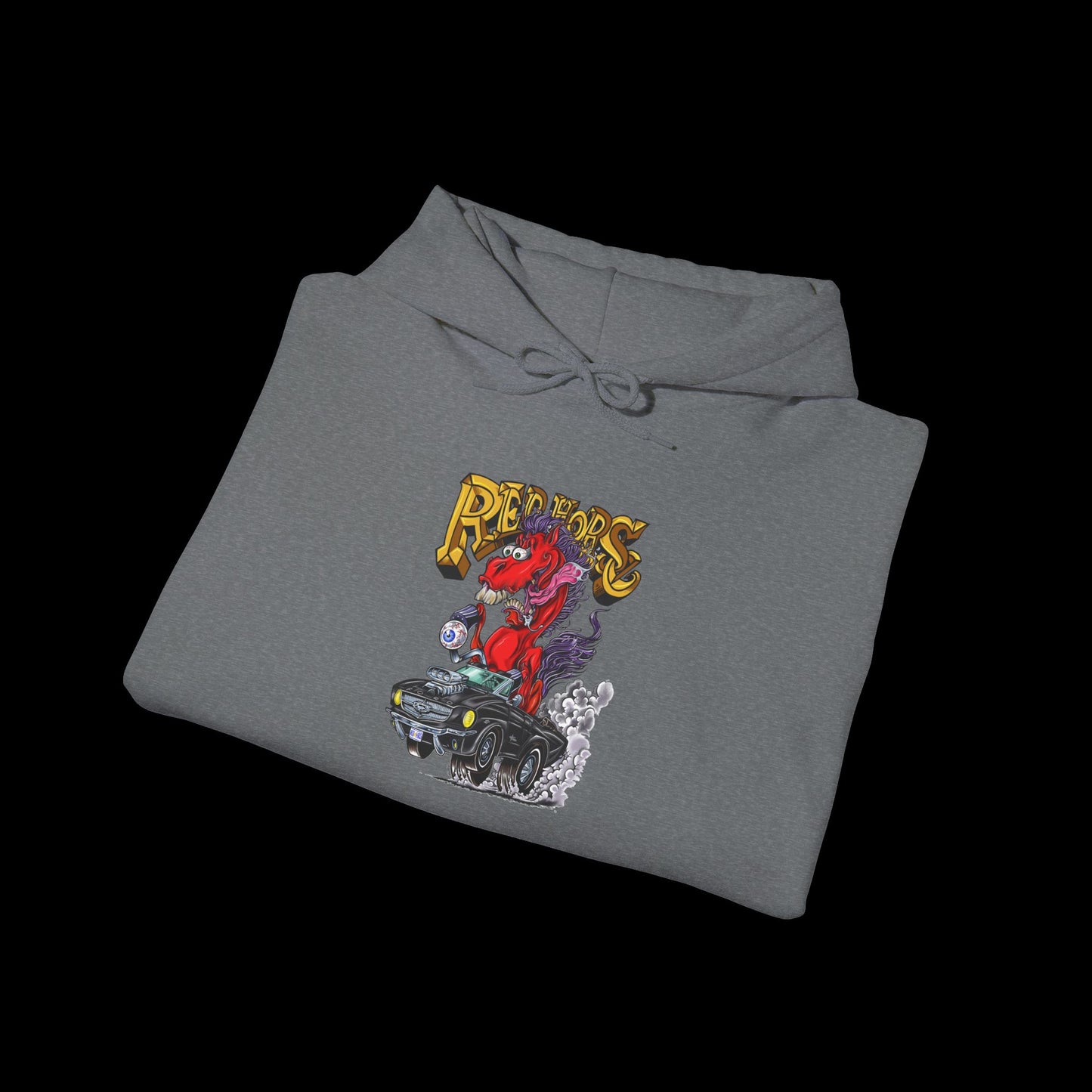 Sweatshirt - Hoodie (Red Horse Cartoon)