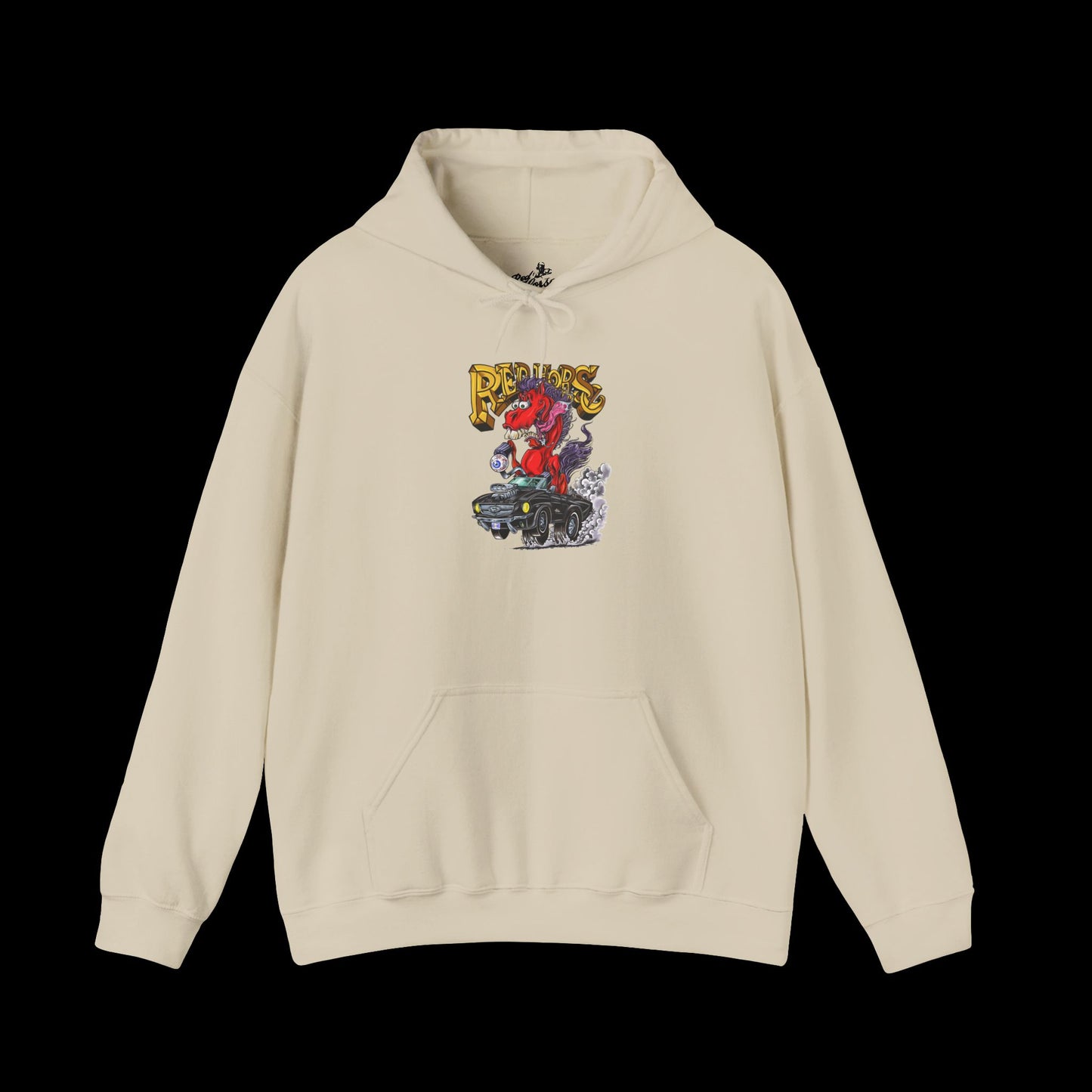 Sweatshirt - Hoodie (Red Horse Cartoon)